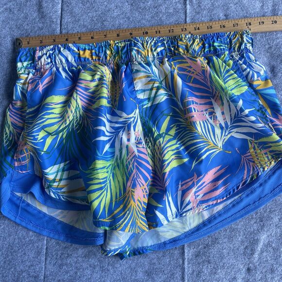 Athletic Works Running Shorts Womens Plus Size XXL 2X Floral Tropical Lined - Picture 9 of 12